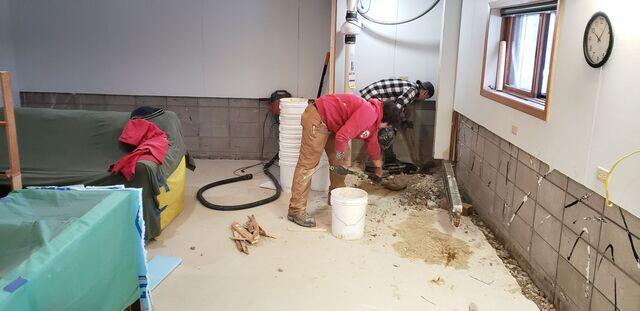 During WaterGuard Installation