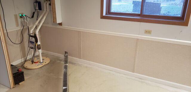 After WaterGuard and Triple Safe sump pump installation