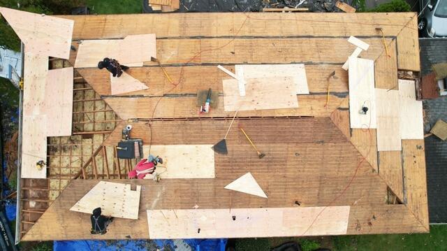 New Plywood Is Installed