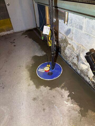 SuperSump: rapid water drainage