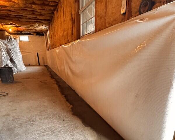 CleanSpace Wall System and WaterGuard System in Place