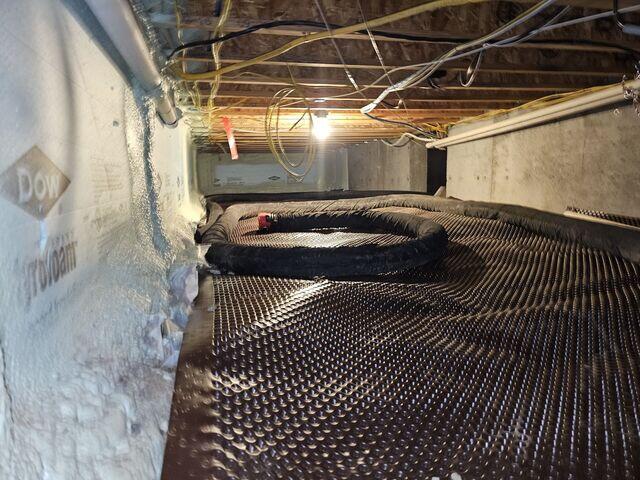 During Installation - Drainage Matting