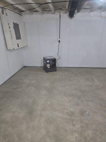 Waterproofed Basement with New Slab Floor