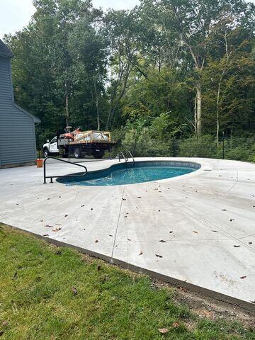 Concrete is Poured