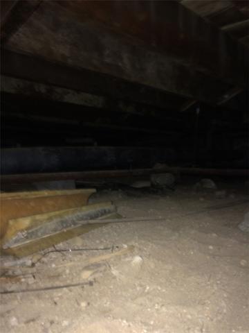 Dirty crawl space