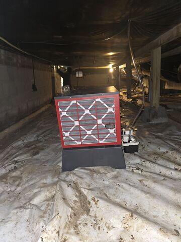 Improving Air Quality With a High-Capacity Crawl Space Dehumidifier - Chapel Hill, NC