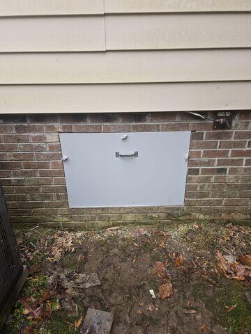 New Airtight Crawl Space Access Door Installed - Chapel Hill, NC