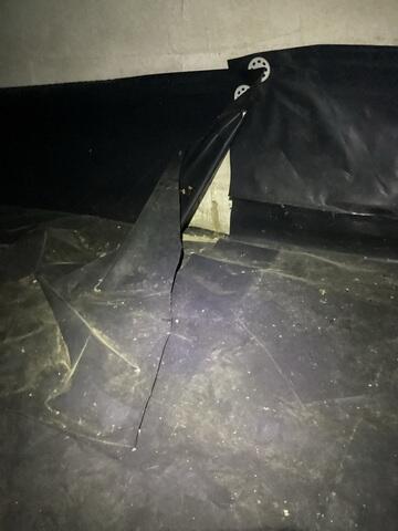 Unsealed Vapor Barrier