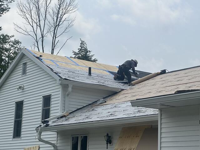 Seams Are Taped & Ice and Water Shield Is Installed