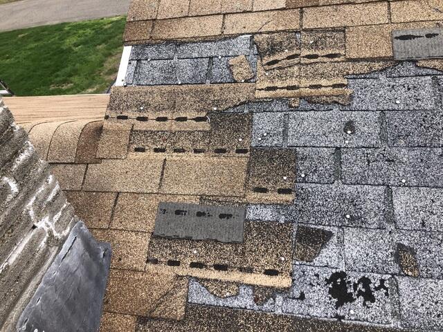 Before: Messy Missing Shingles