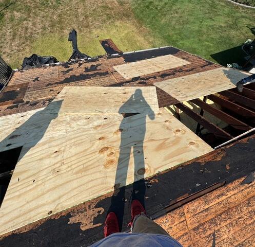 New Plywood Is Installed