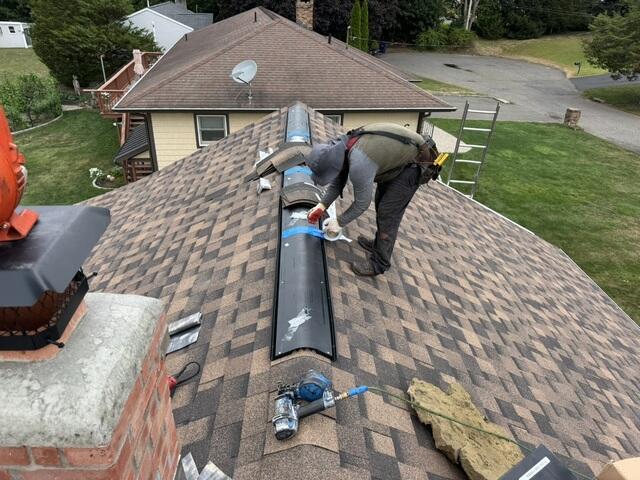 Ridge Vent Is Installed