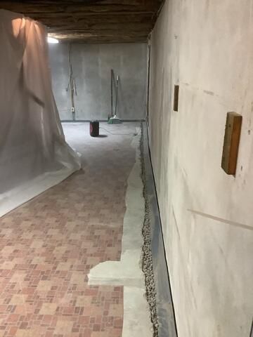 Basement Perimeter Drainage System