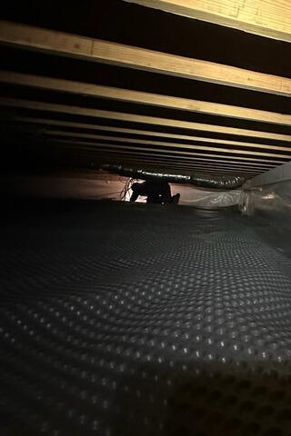 Drainage Matting Installed