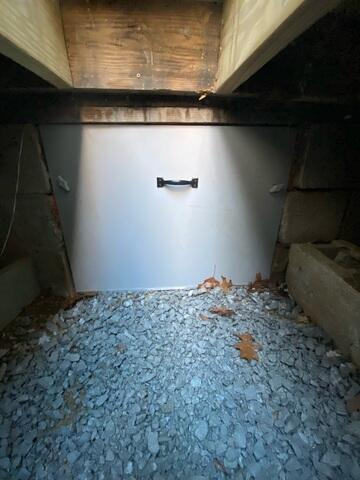 New Crawl Space Door