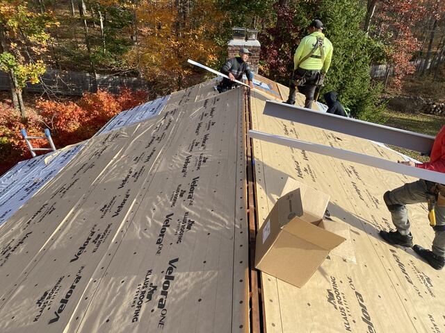 Underlayment Is Installed