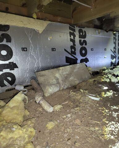 Damp Crawl Space