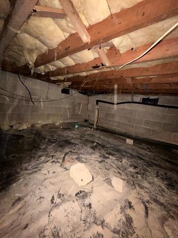 Damp Crawl Space