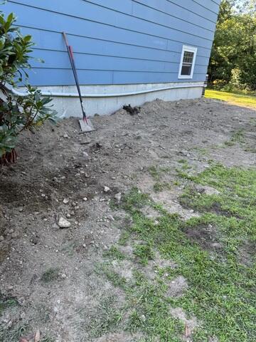 Exterior Push Pier Backfill