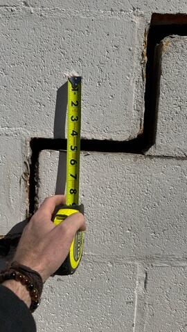 One Inch Stair-Step Cracks in Foundation Wall