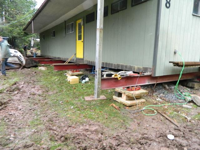 Moved Camp in order to Install Helical Piers