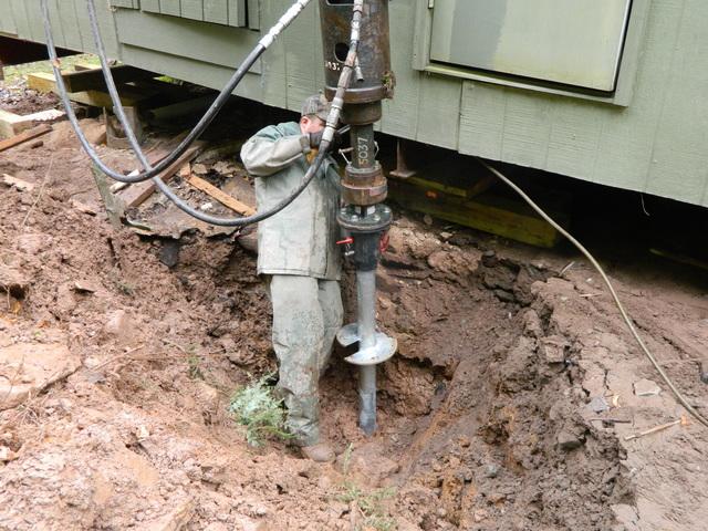Installing Helical Pier