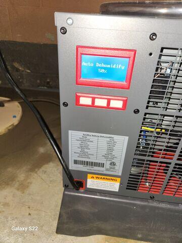 After SaniDry Sedona Dehumidifier & Air System Installation