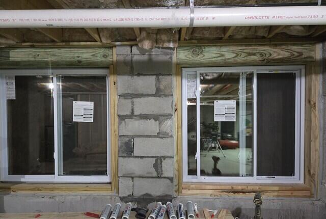 New Egress Windows - Interior