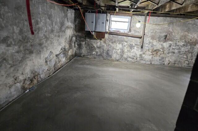 New Concrete Basement Floor with WaterGuard