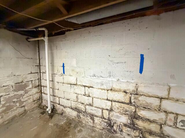 Before Geneseo, IL Bowing Wall Repair