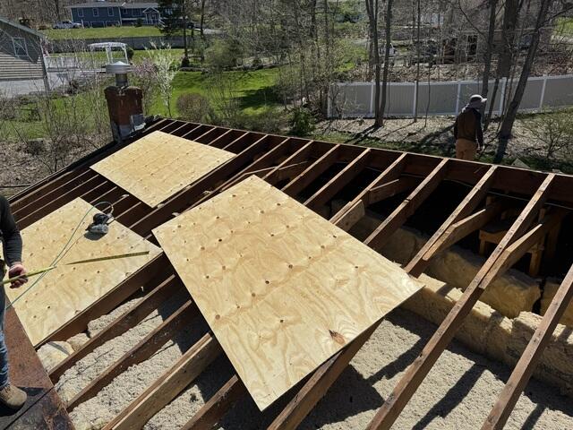 New Plywood Is Installed