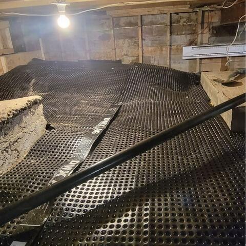 Drainage optimisé pour un vide sanitaire sec