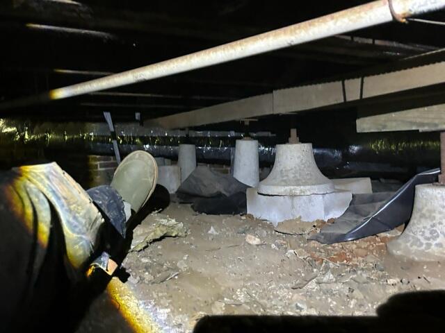 Crawl Space During Inspection