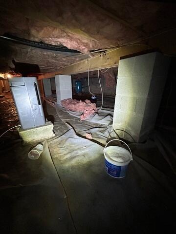 Damp Crawl Space