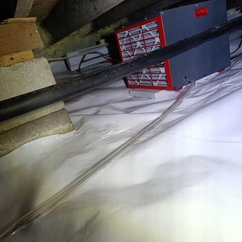 SaniDry Sedona Dehumidifier in Action