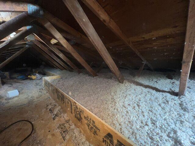 blown-in cellulose insulation