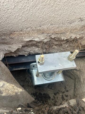 Complete Helical Pier Installation