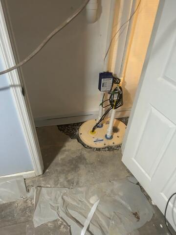 Connection to Sump Pump
