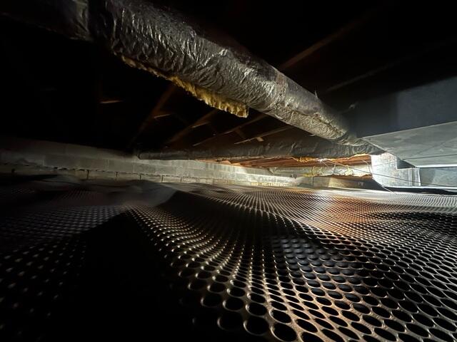 Drainage Matting Installed