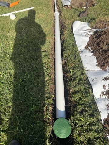 Exterior Drainage Pipe