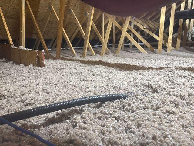 blown-in cellulose insulation