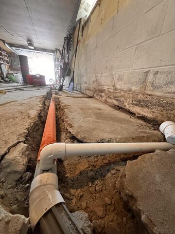 Setting Up Pipes for the DryTrak System