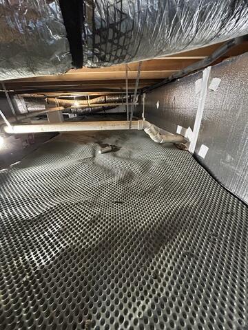 Drainage Matting Installed