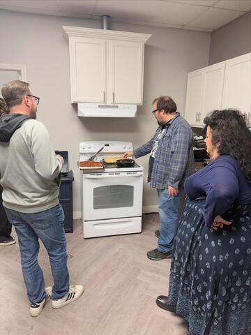 Michael Cooking the Bacon!