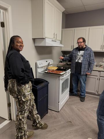 Raven Admiring the Chef's Skills!