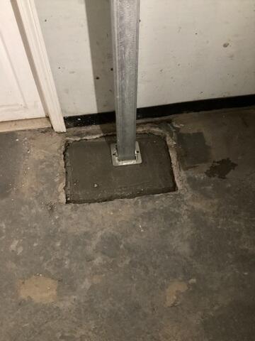 SmartJacks Installed on Level Footings