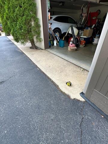 Sunken Garage Apron Issues