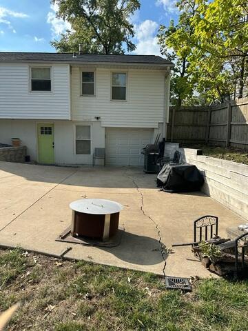 Cracked Concrete Patio