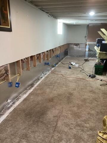 Rough Cutting The Finished Walls