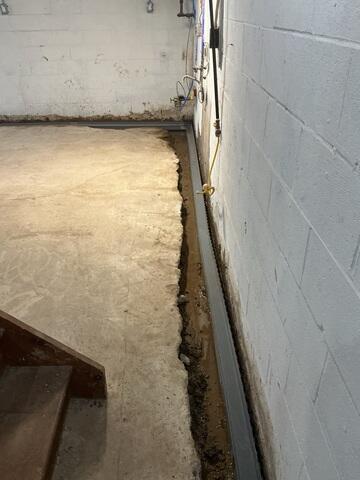 Perimeter Drainage System Installed